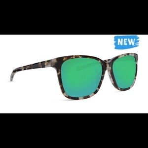 Costa May Shiny Tiger Cowrie Green Sunglasses